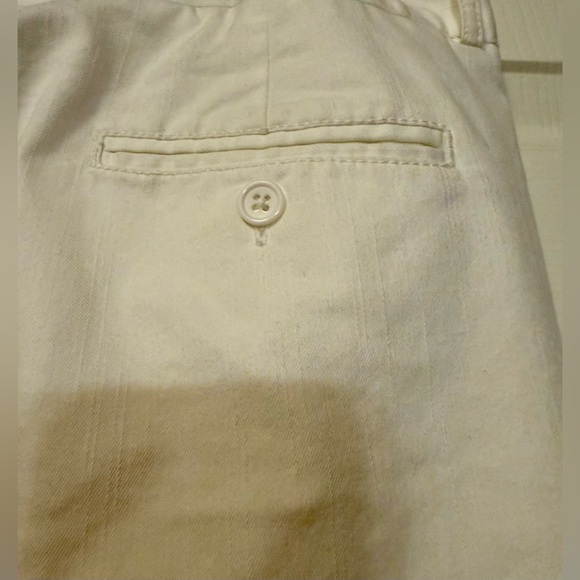 Larry Levine White Slim Leg Chino Pants - Size 12 - Picture 7 of 9